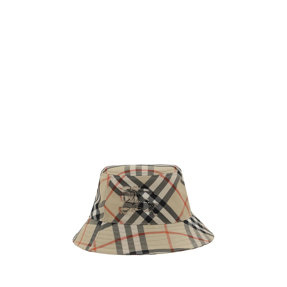 Burberry Archive Check Polyester Bucket Hat in Archive Beige