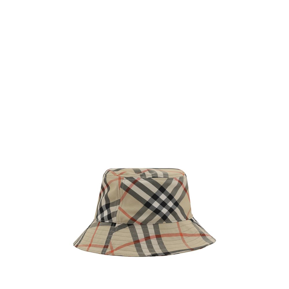Burberry Archive Check Polyester Bucket Hat in Archive Beige