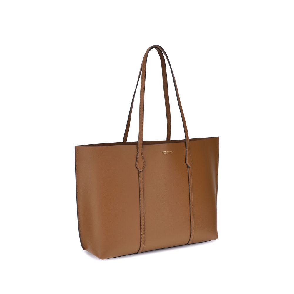 Tory Burch Perry Brown Calf Leather Tote Bag