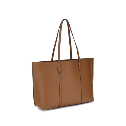 Tory Burch Perry Brown Calf Leather Tote Bag
