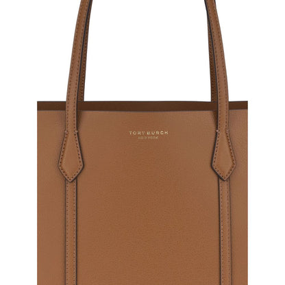 Tory Burch Perry Brown Calf Leather Tote Bag