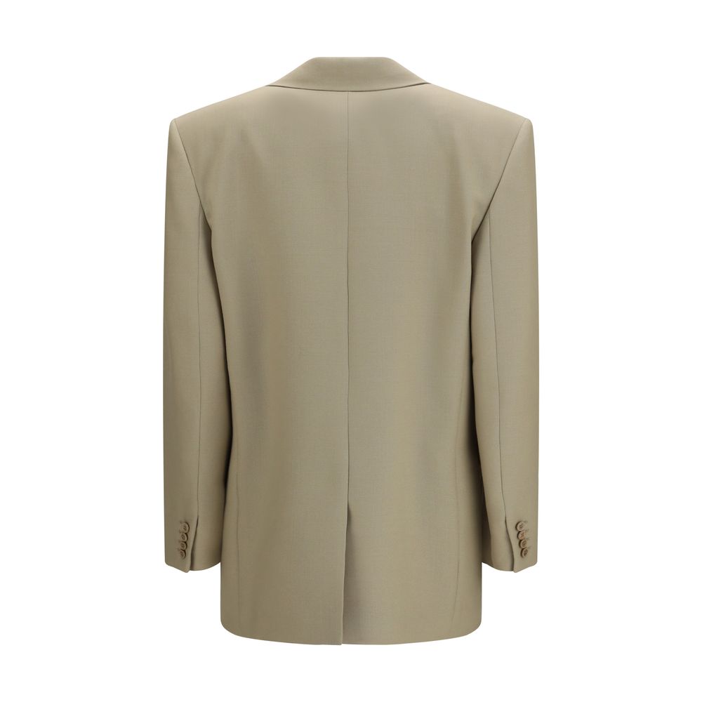 Saint Laurent Wool-Silk Single-Breasted Blazer