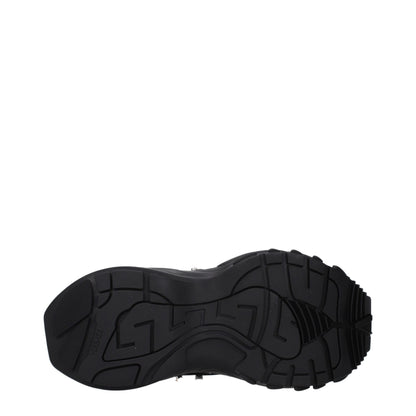 Versace Trigreca Black Fabric Sneakers