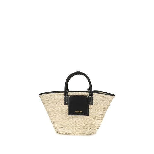 Beige Raffia Shoulder Bag