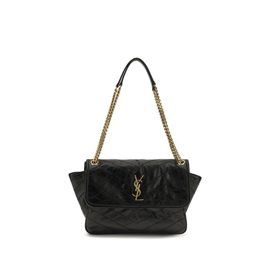 Black Calf Leather Bos Taurus Shoulder Bag