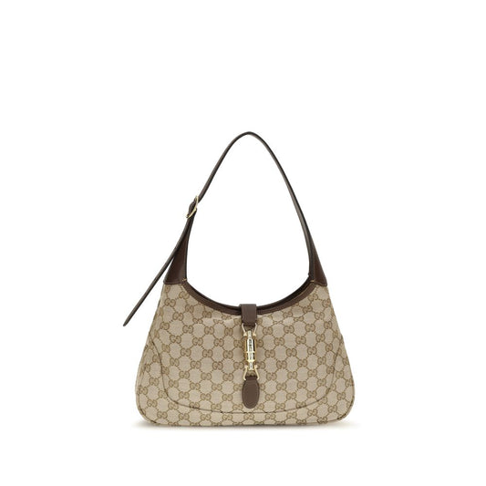 Beige Fabric Shoulder Bag