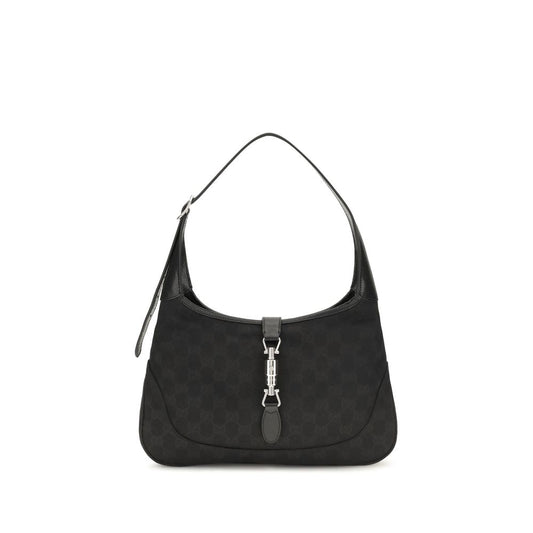Black Fabric Shoulder Bag