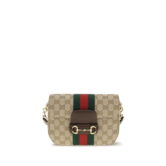 Beige Fabric Shoulder Bag