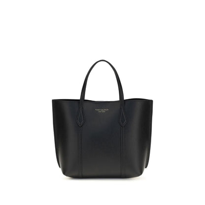 Tory Burch Perry Black Calf Leather Tote Bag