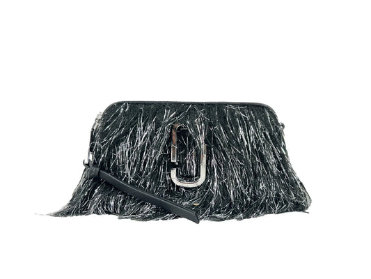 Marc Jacobs The Snapshot Creature Black Fur and Leather Crossbody Bag