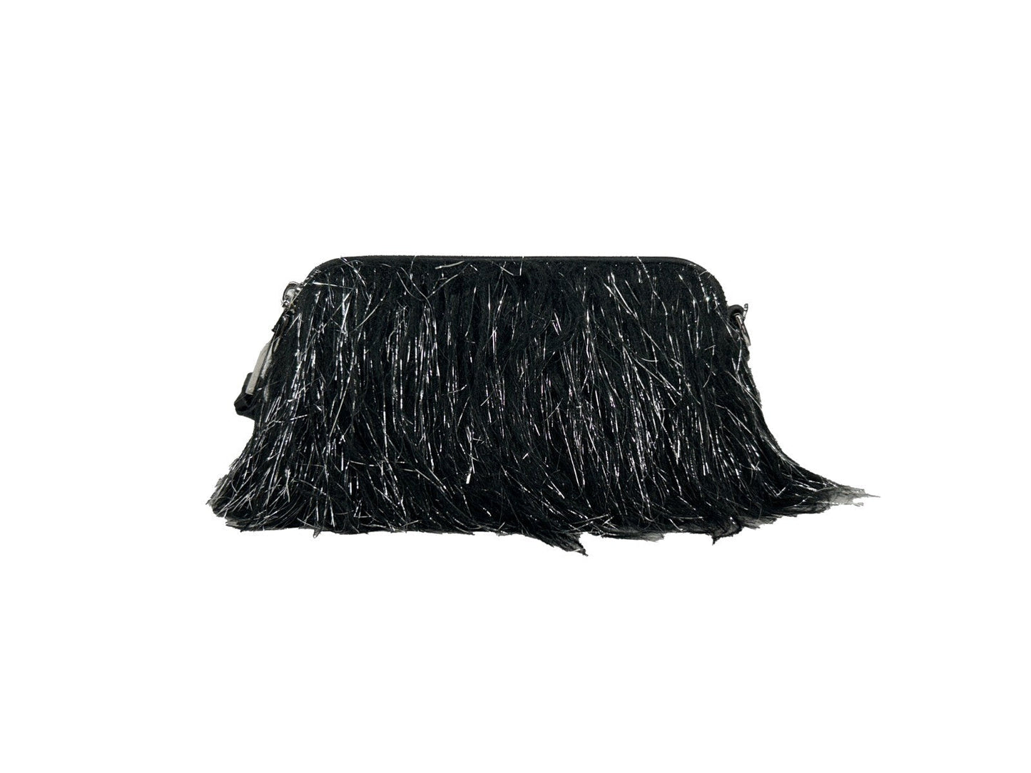 Marc Jacobs The Snapshot Creature Black Fur and Leather Crossbody Bag