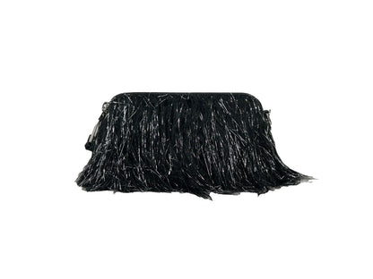 Marc Jacobs The Snapshot Creature Black Fur and Leather Crossbody Bag