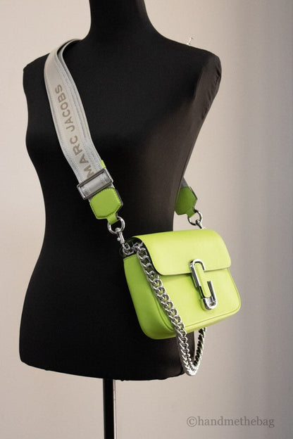 Marc Jacobs The J Marc Shoulder Bag Green Glow Leather