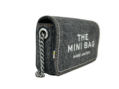 Marc Jacobs The Denim Chain Mini Bag Black Wash