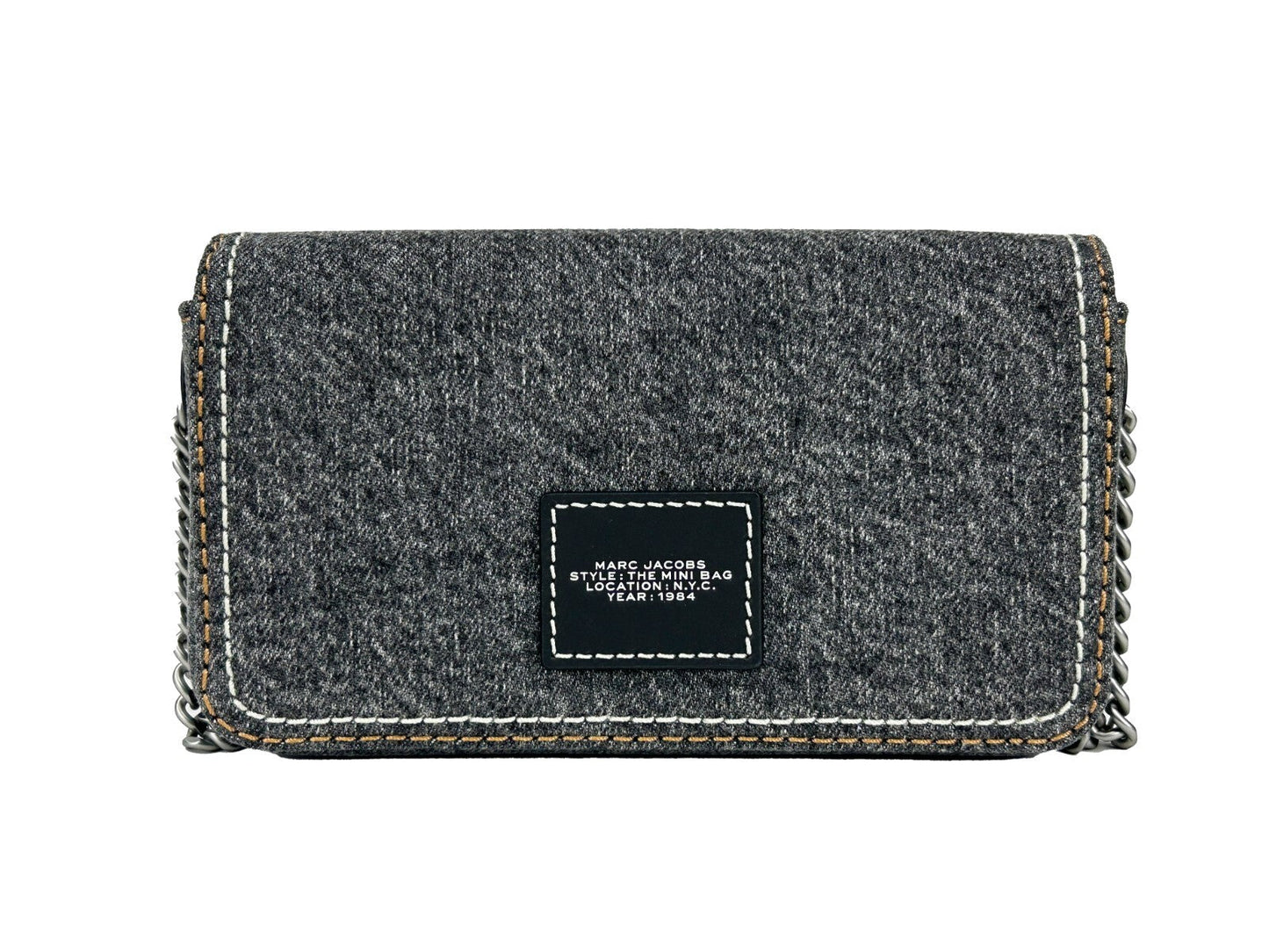 Marc Jacobs The Denim Chain Mini Bag Black Wash