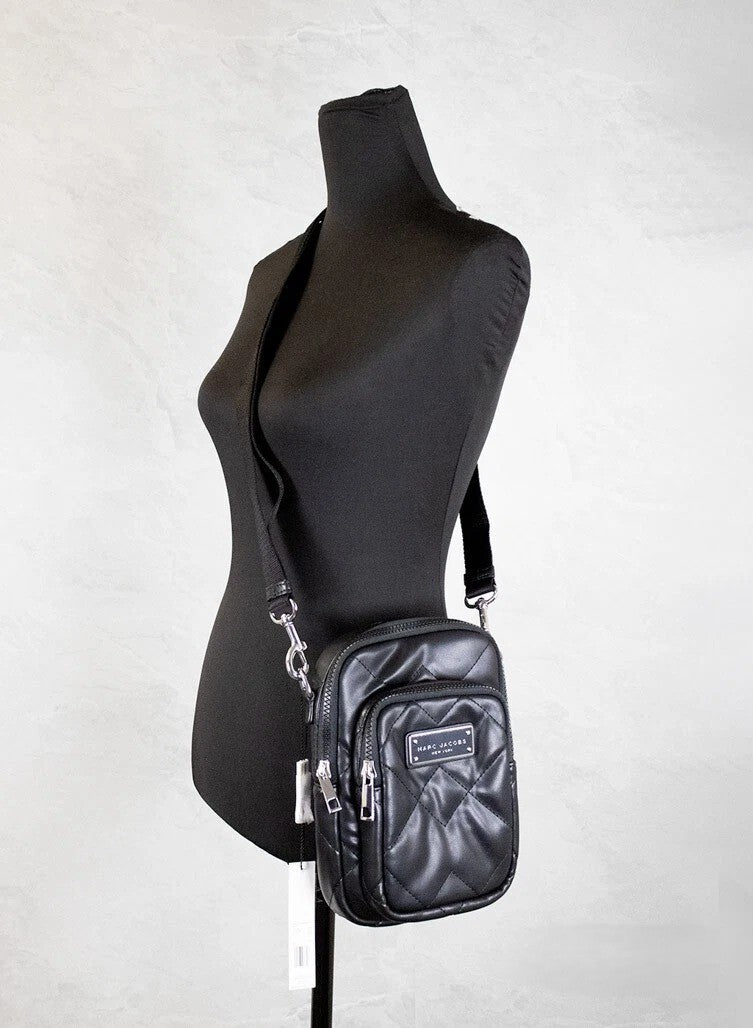 Marc Jacobs The Pillow Black Quilted Leather Crossbody Bag