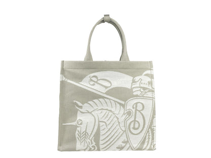 Burberry EKD Hunter Natural Canvas Tote Bag