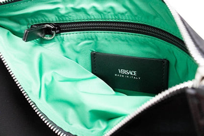 Versace Medusa Black Nylon Clutch