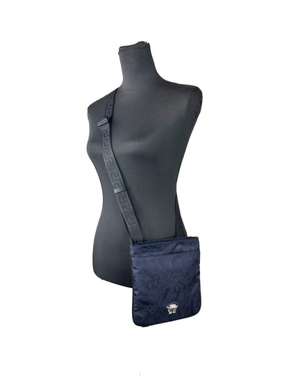 Versace La Greca Signature Flat Crossbody Bag