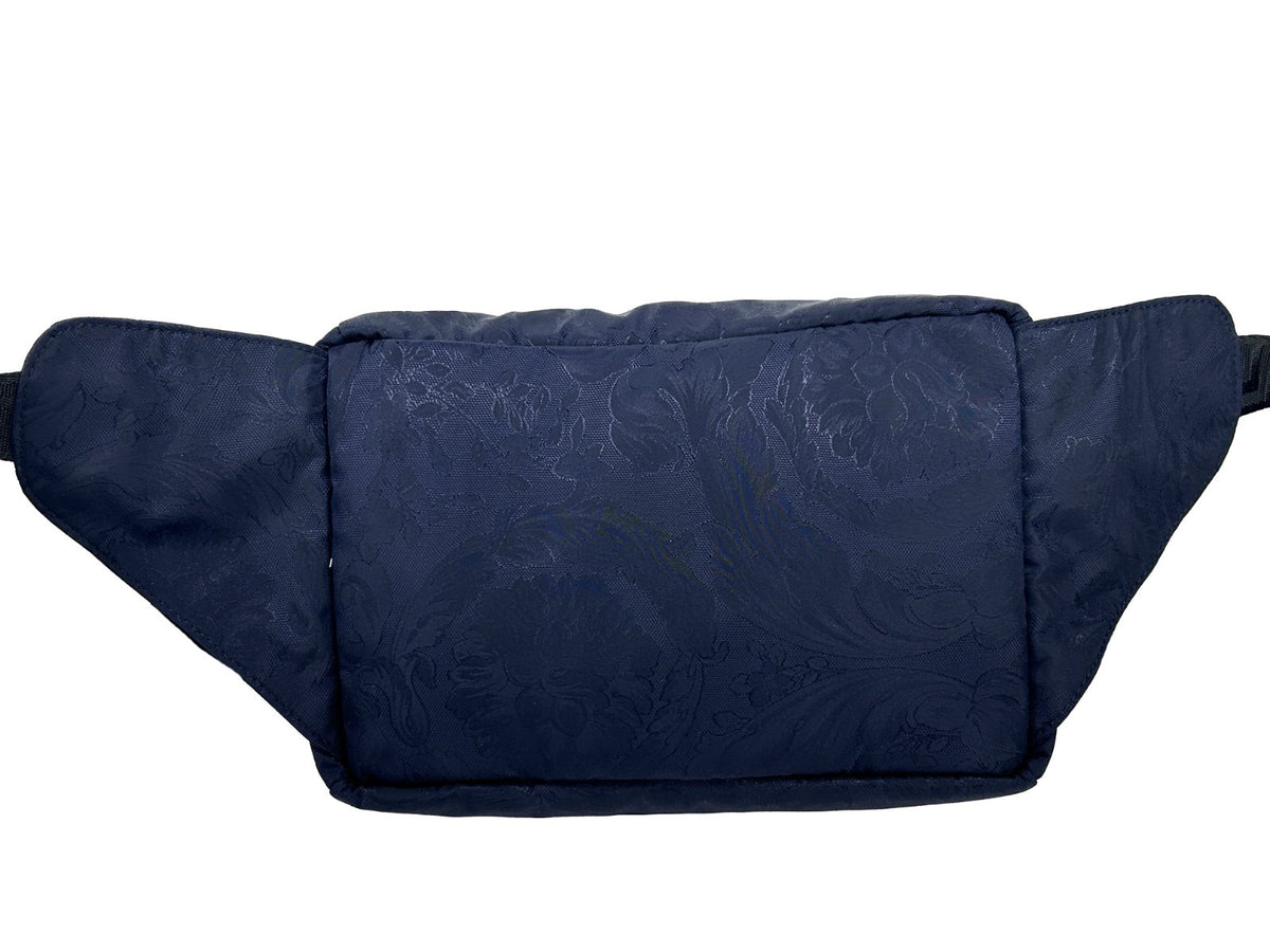 Versace Medusa Navy Nylon Belt Bag