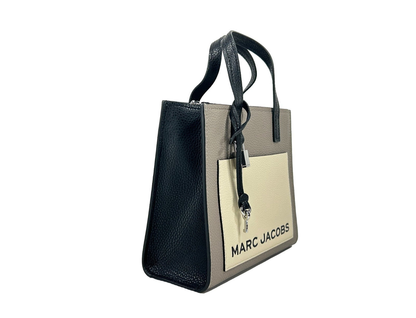 Marc Jacobs The Grind Mini Concrete Multi Pebbled Leather Tote Bag