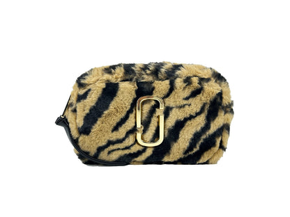 Marc Jacobs The Snapshot Tiger Faux Fur Crossbody Bag