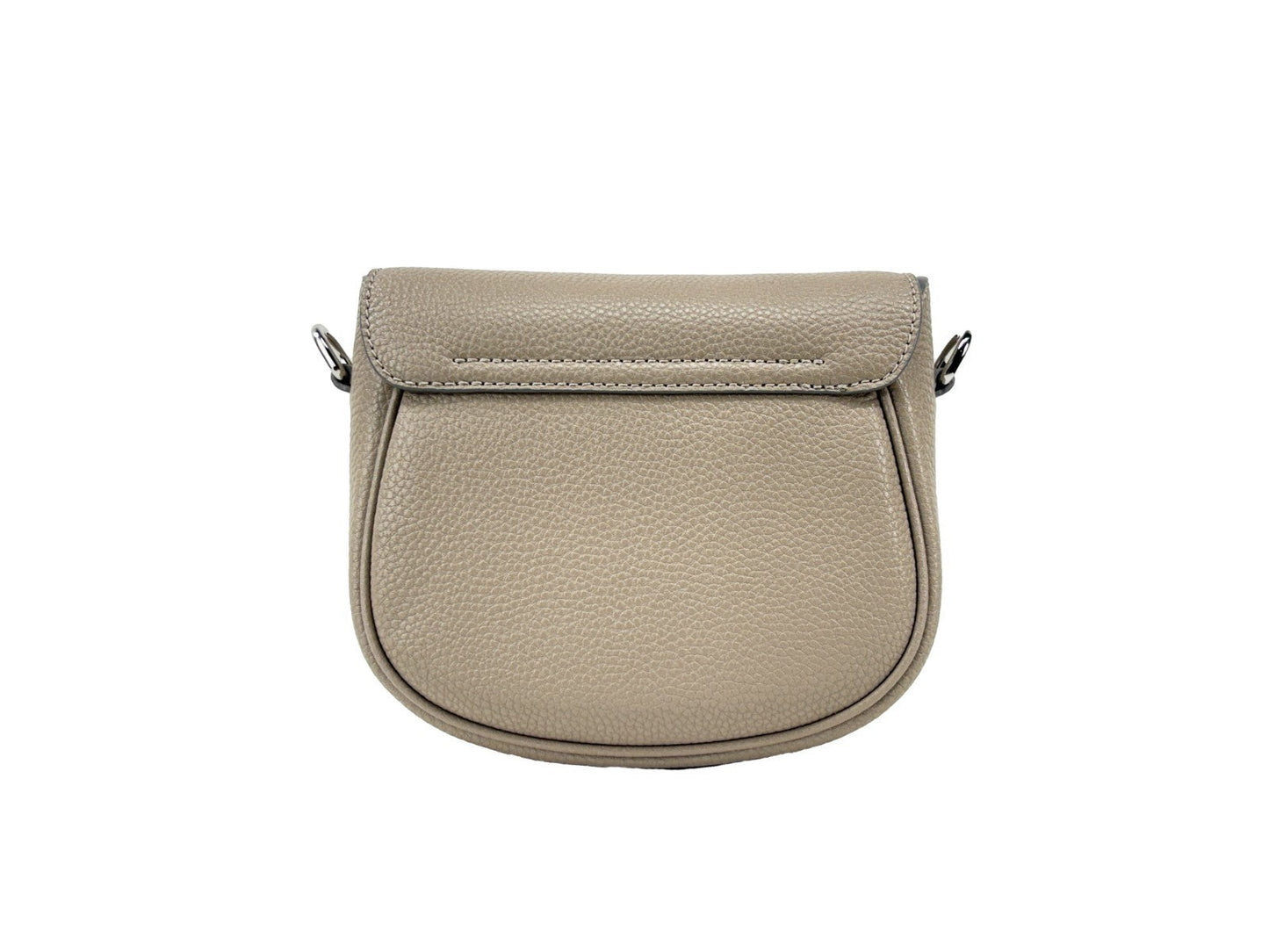 Marc Jacobs The Saddle Cement Leather Crossbody Bag