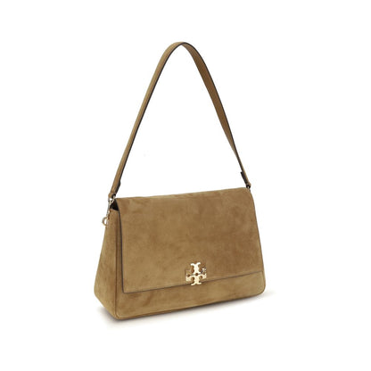 Tory Burch Charlie Beige Calf Leather Shoulder Bag