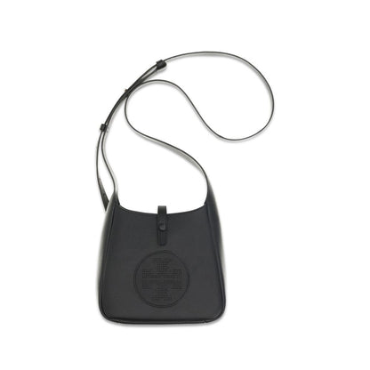 Tory Burch Miller Swing Black Pebbled Leather Crossbody Bag