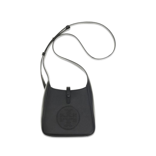 Tory Burch Miller Swing Black Pebbled Leather Crossbody Bag
