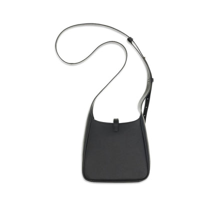 Tory Burch Miller Swing Black Pebbled Leather Crossbody Bag