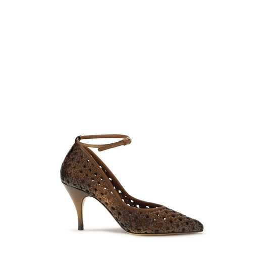 Miu Miu Beige Calf Leather Pumps