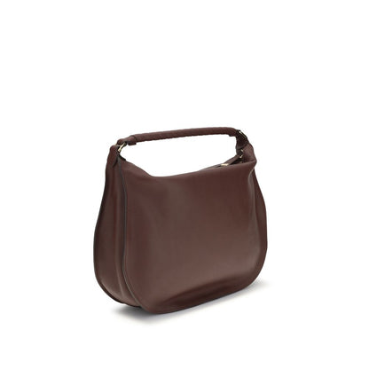 Chloé Marcie Small Double-Carry Shoulder Bag Brown Calfskin