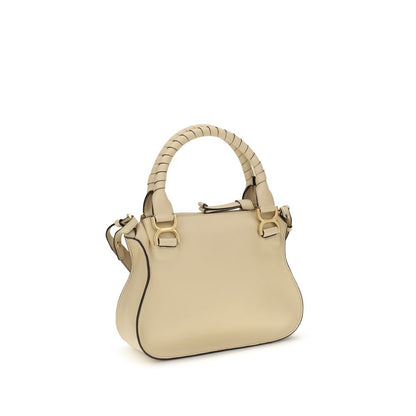 Chloé Marcie Beige Calf Leather Top Handle Bag