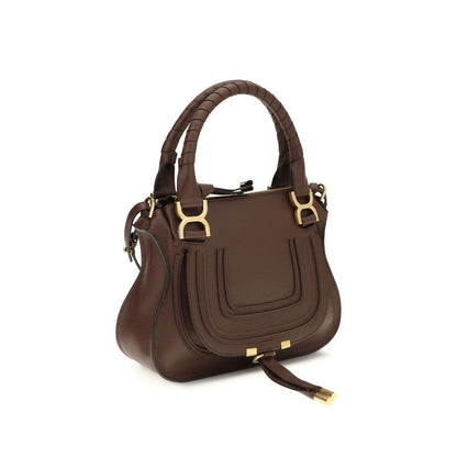 Chloé Marcie Brown Calfskin Top Handle Bag