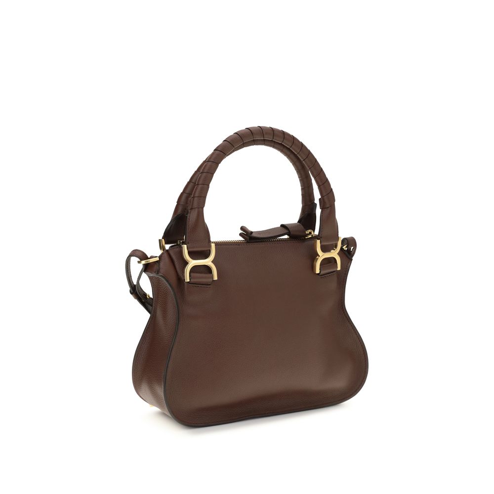 Chloé Marcie Brown Calfskin Top Handle Bag