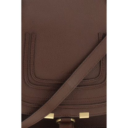Chloé Marcie Brown Calfskin Top Handle Bag