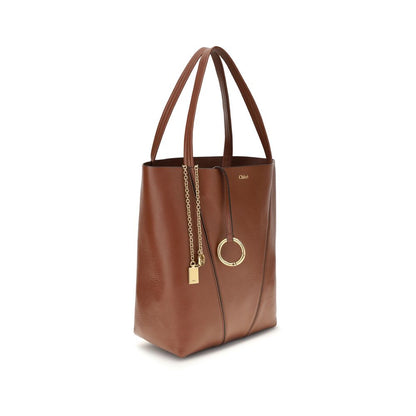 Chloé Spin Brown Calfskin Shoulder Bag