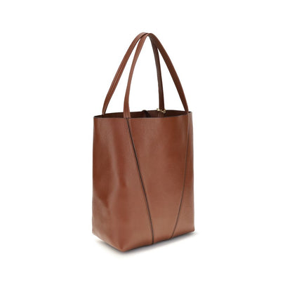 Chloé Spin Brown Calfskin Shoulder Bag