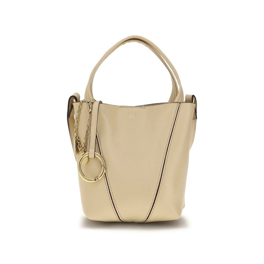 Chloé Spin Beige Calfskin Shoulder Bag