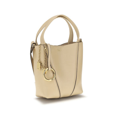 Chloé Spin Beige Calfskin Shoulder Bag