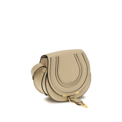 Chloé Marcie Beige Calfskin Shoulder Bag