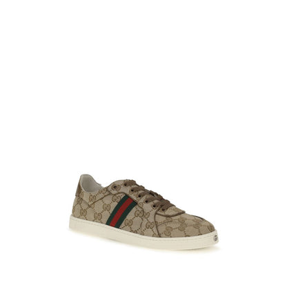 Gucci Tennis 1977 Beige GG Stretch Canvas Sneaker