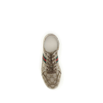 Gucci Tennis 1977 Beige GG Stretch Canvas Sneaker