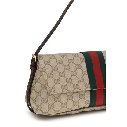 Gucci Madison Medium Beige GG Coated Canvas Shoulder Bag
