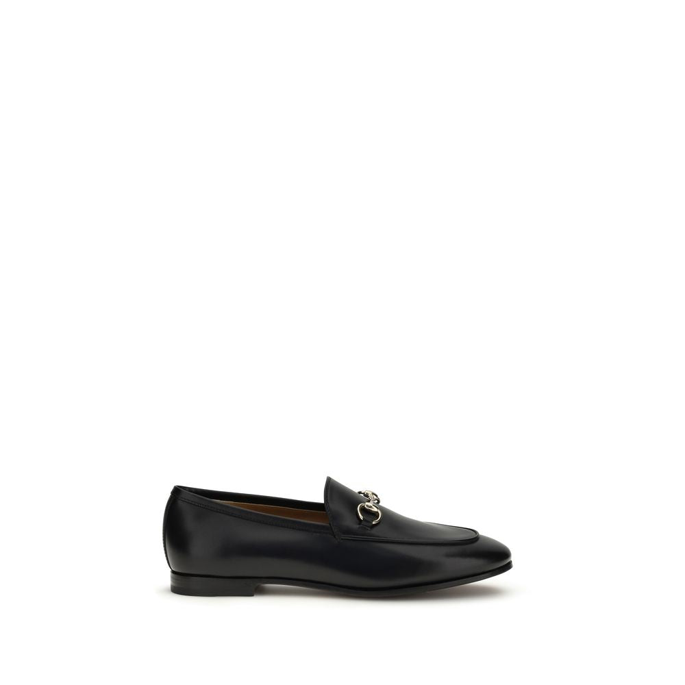 Gucci Jordaan Black Leather Loafers