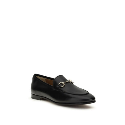 Gucci Jordaan Black Leather Loafers