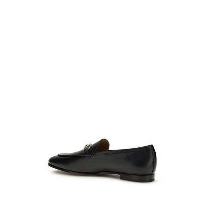 Gucci Jordaan Black Leather Loafers