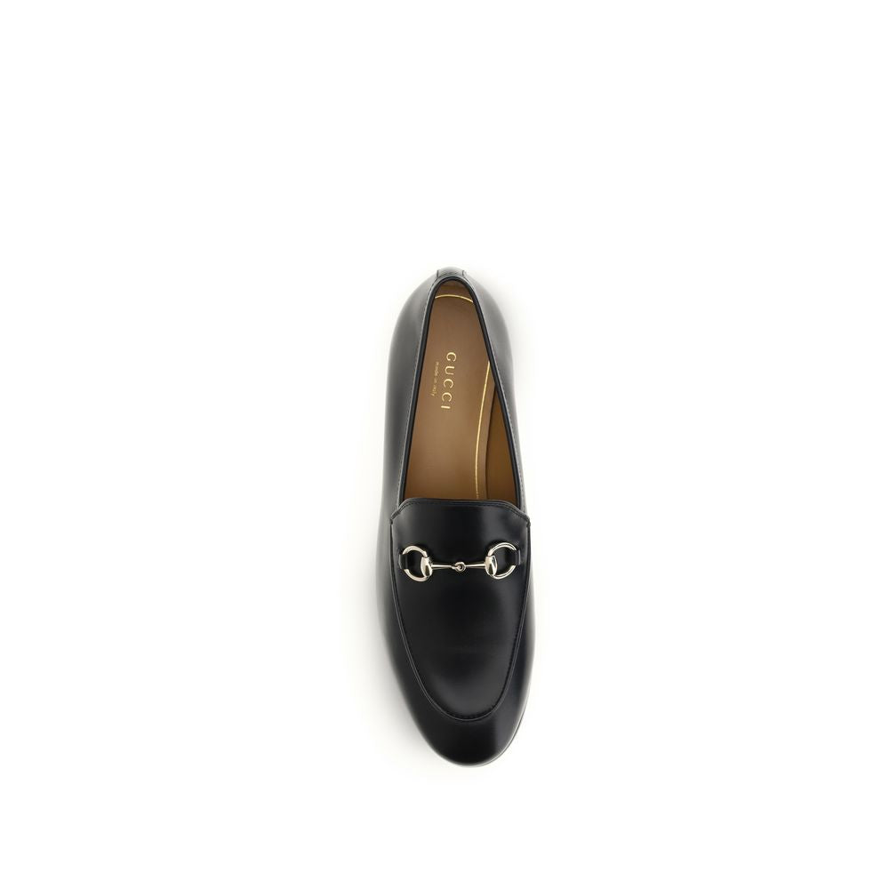 Gucci Jordaan Black Leather Loafers