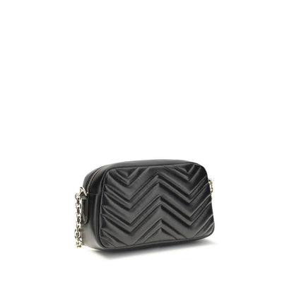 Gucci GG Marmont Small Black Matelassé Leather Shoulder Bag
